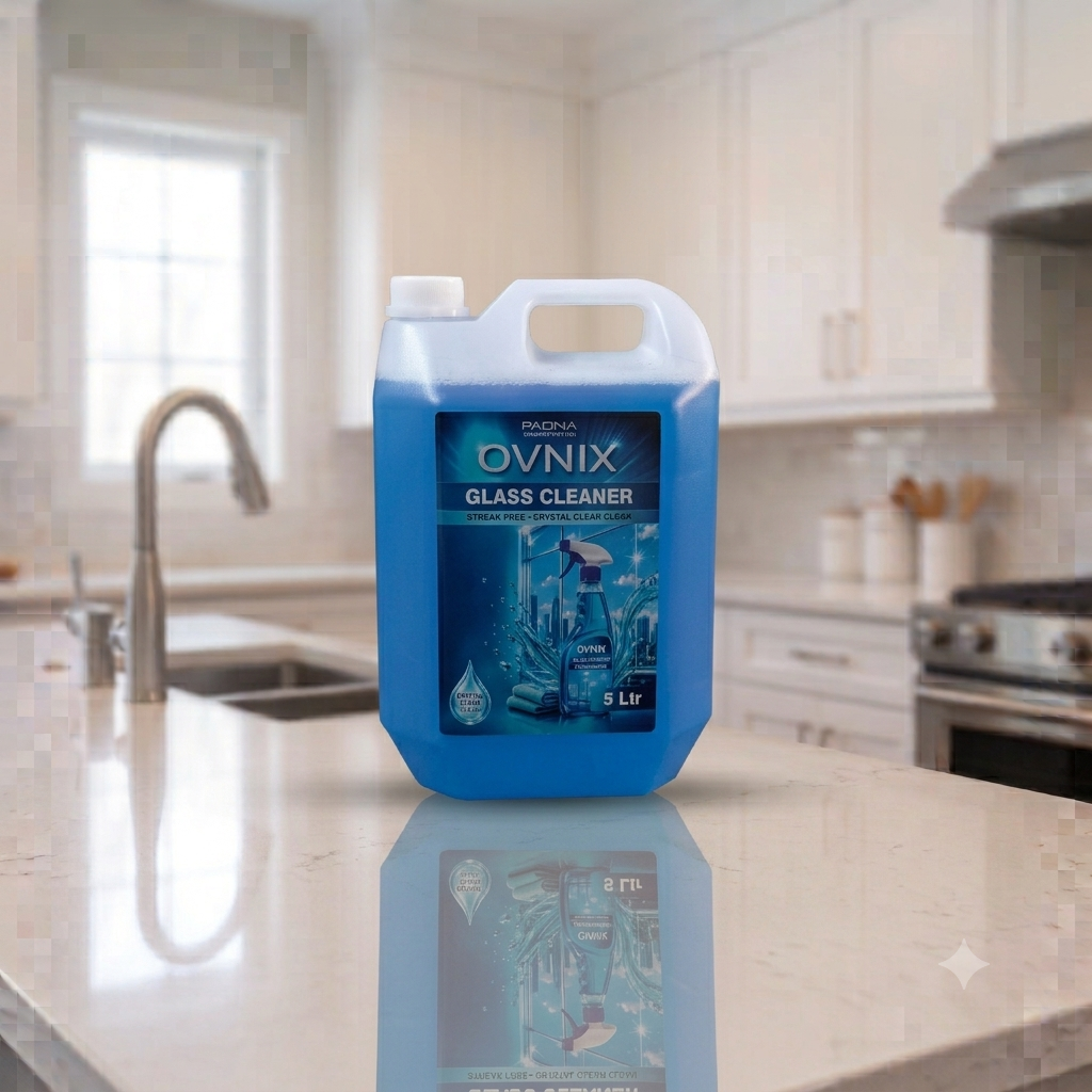 OVNIX Glass Cleaner container front label