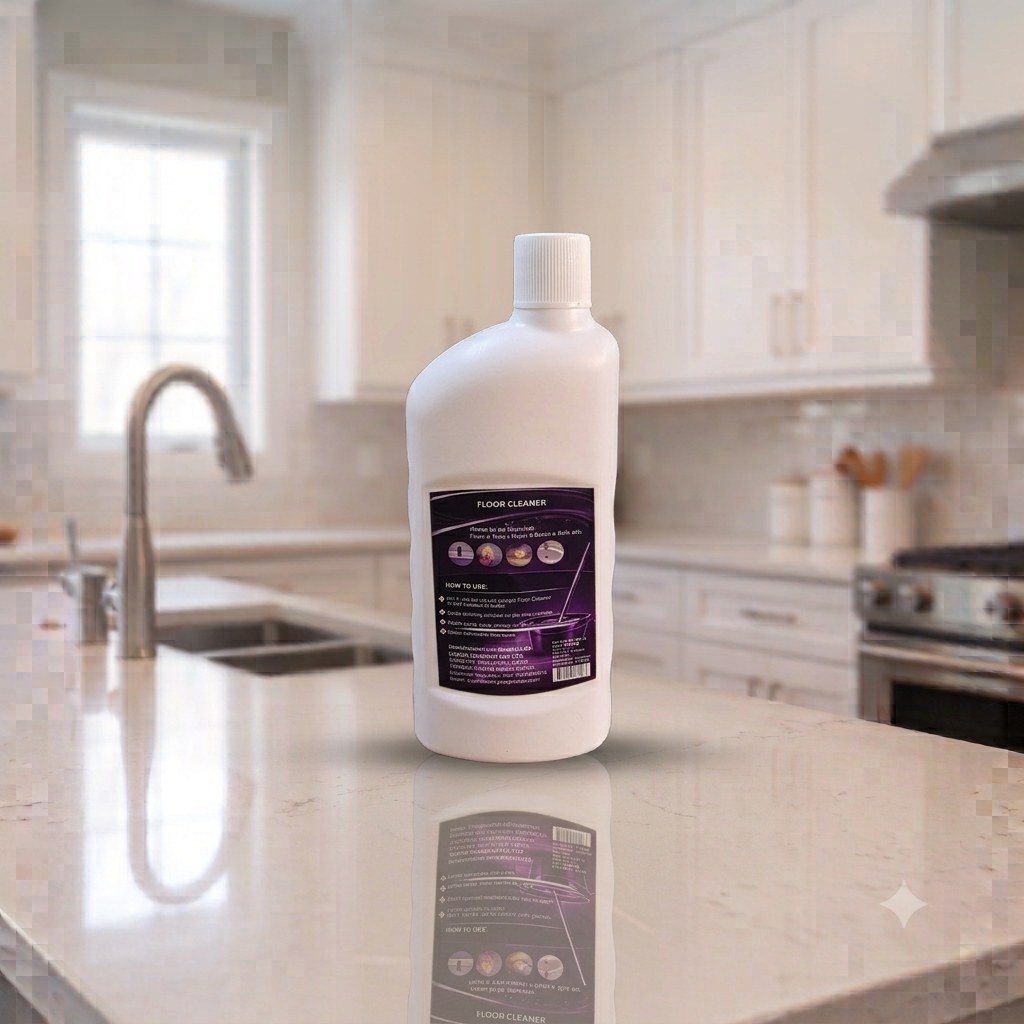 OVNIX Floor Cleaner 500 ml back label with usage instructions